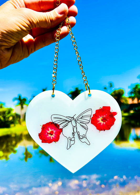 Milky Moth Rosebud Wall Hanging