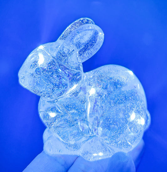 LED Iridescent Bunny Statue
