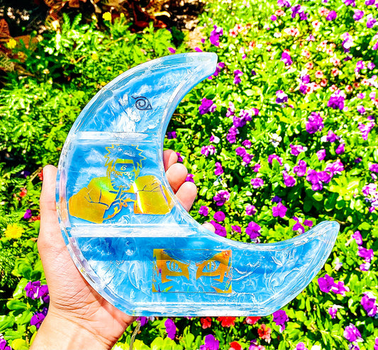 " MY DREAM IS TO BE HOKAGE " LED Moon Shelf