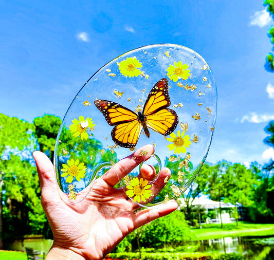 Golden Monarch Butterfly Paint Palette