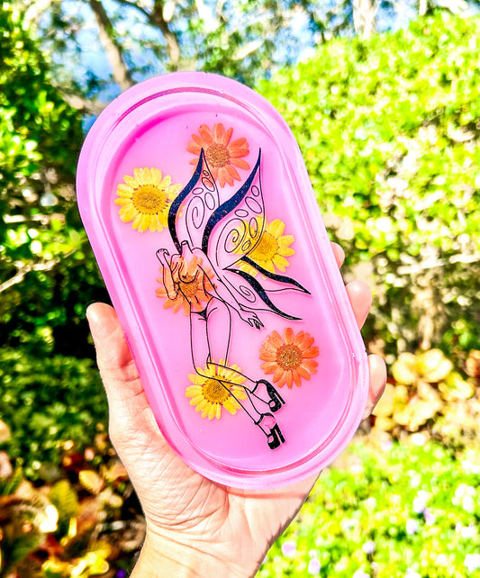 " Secret Garden " Fairy Rolling Tray