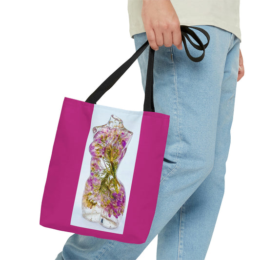 Purple Beesplant Goddess Tote Bag