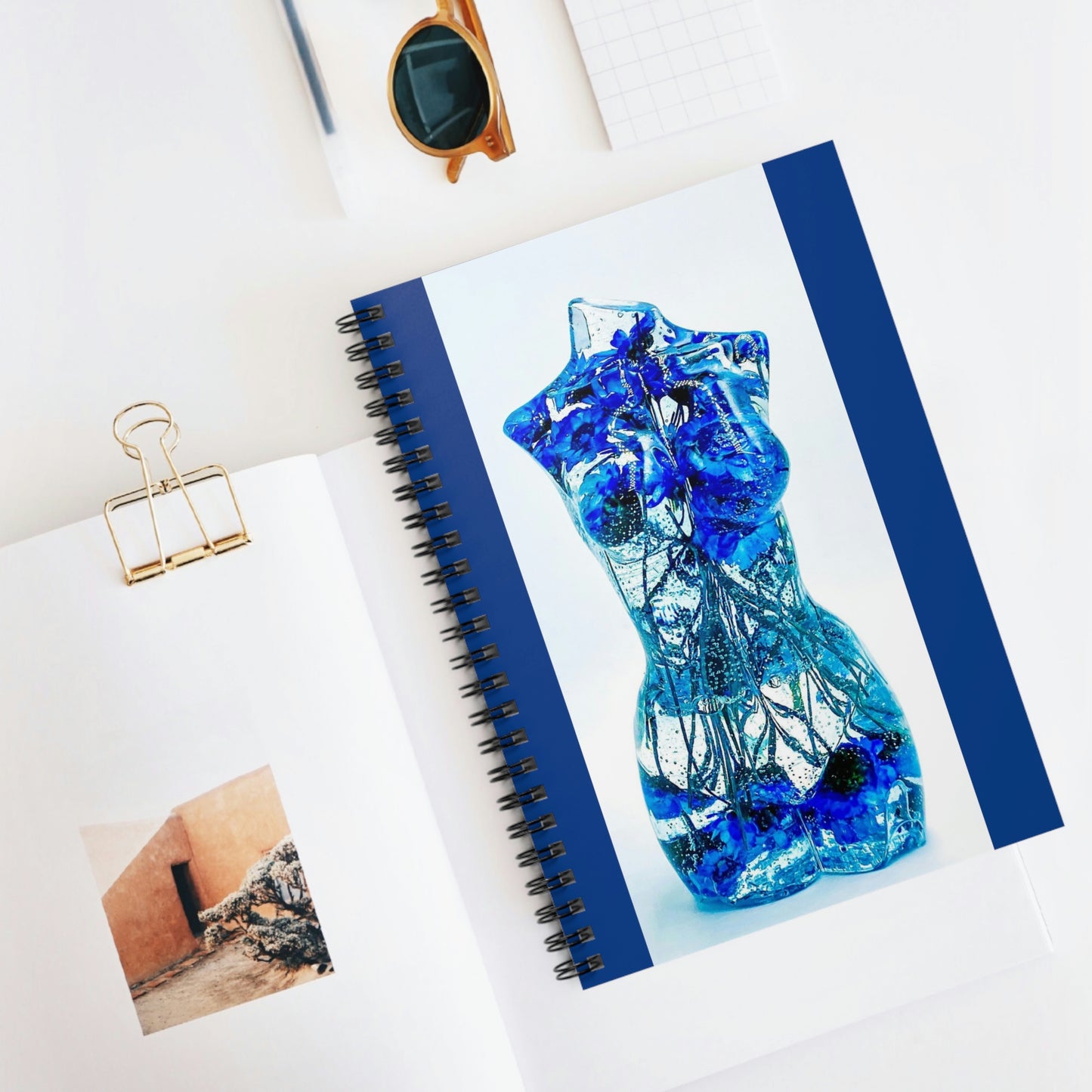 Blue Astro Goddess Spiral Notebook