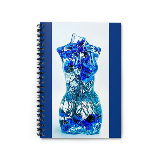 Blue Astro Goddess Spiral Notebook