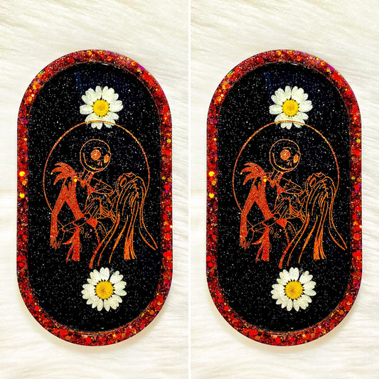 " Jack & Sally " Moonlight Stroll Rolling Tray