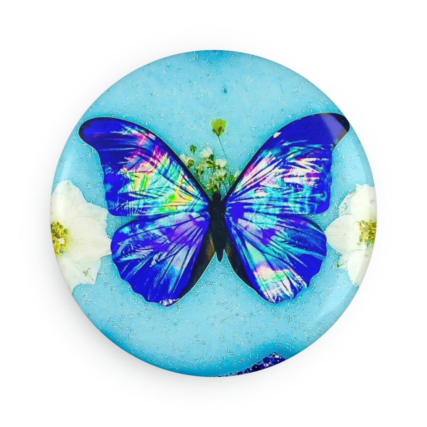 Holo Blue Morpho Magent