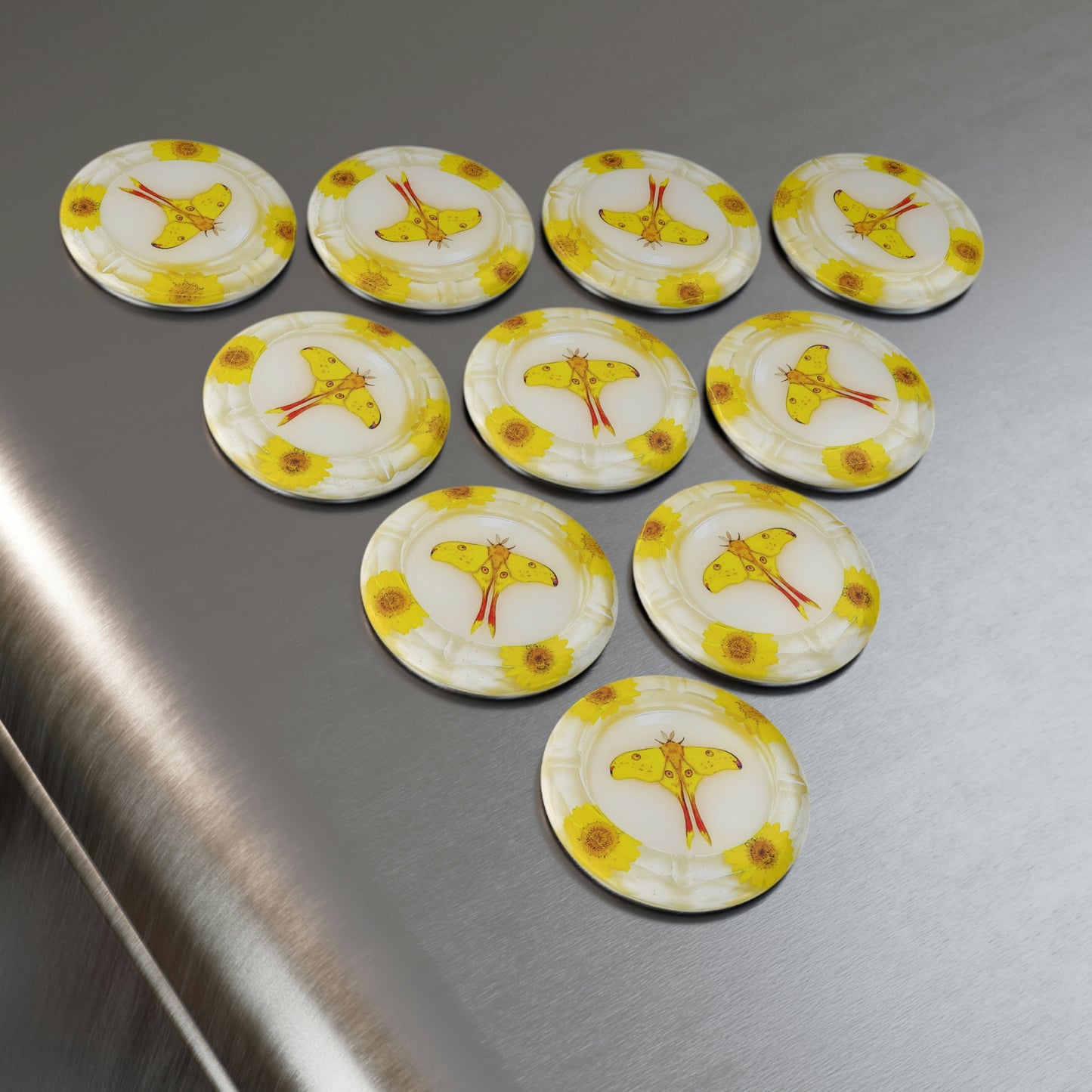 Yellow Lunar Moth Magnet