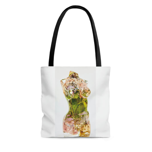 Pink Daffodil Goddess Tote Bag