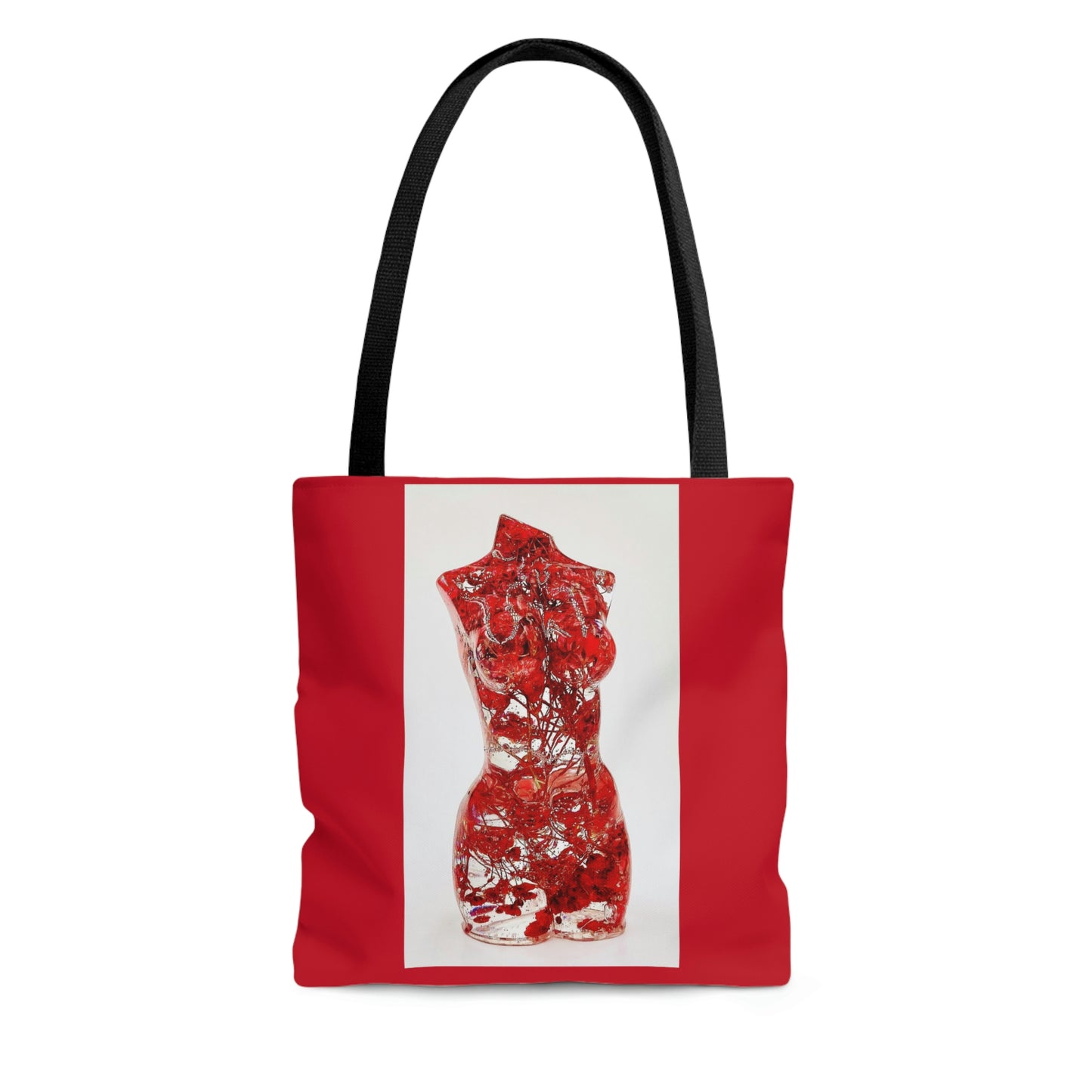 Red Baby's Breath Goddess Tote Bag