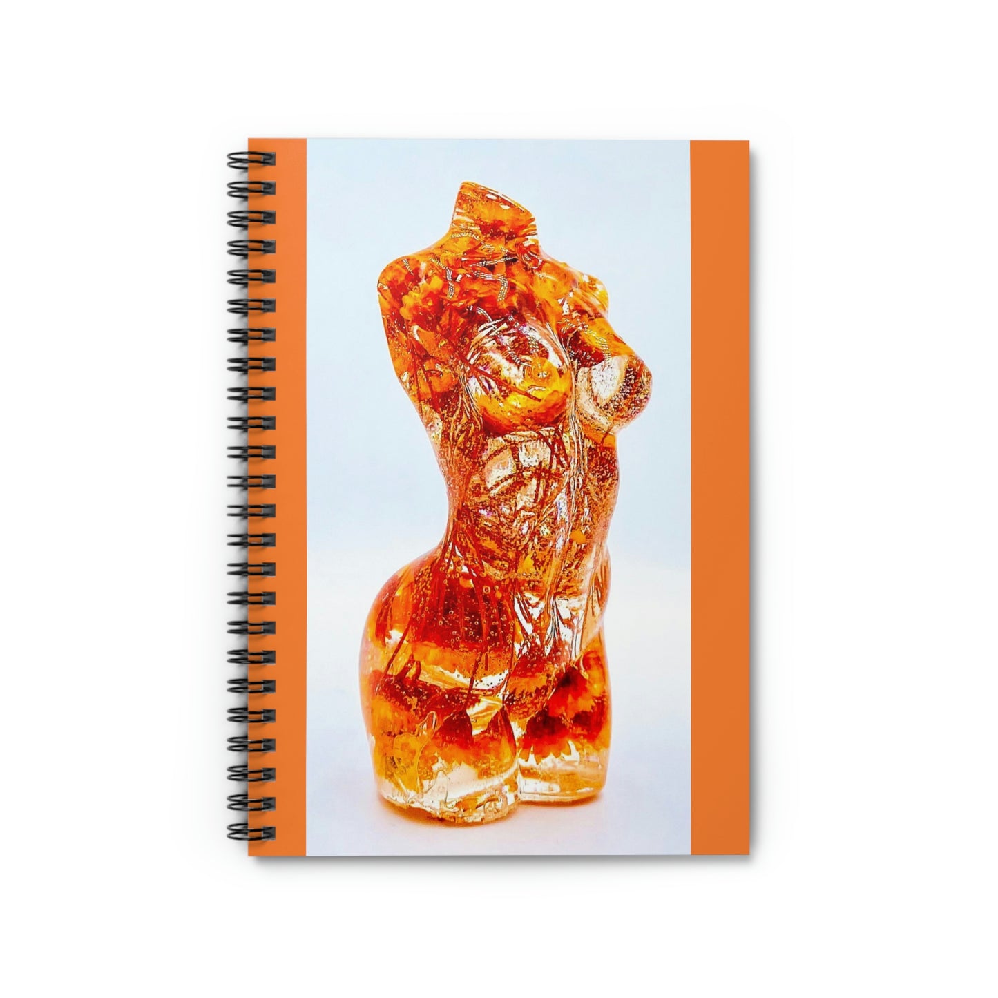 Orange Baby's Breath Spiral Notebook