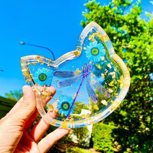 Golden Dragonfly Kitten Tray