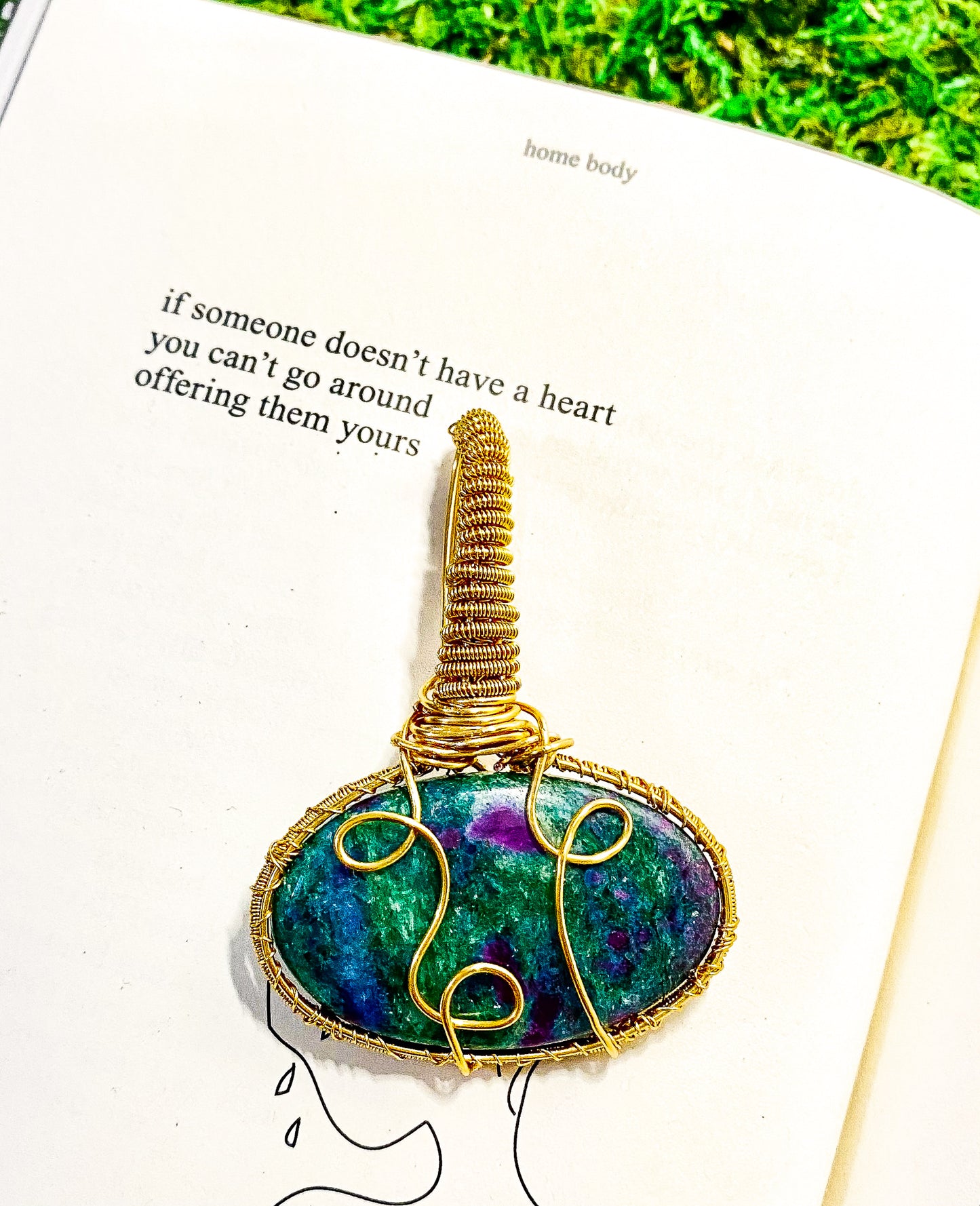 Ruby Fuchsite Pendant