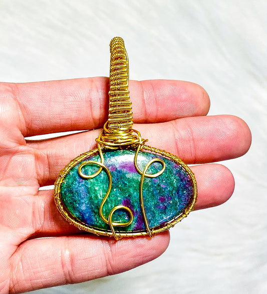 Ruby Fuchsite Pendant
