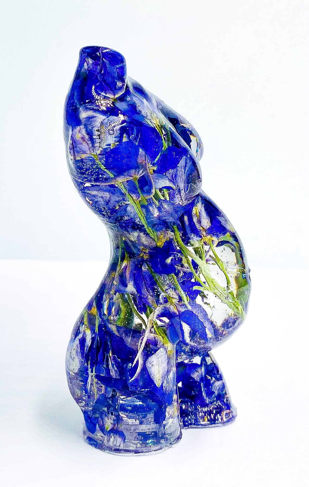 Pregnant Purple Larkspur Goddess