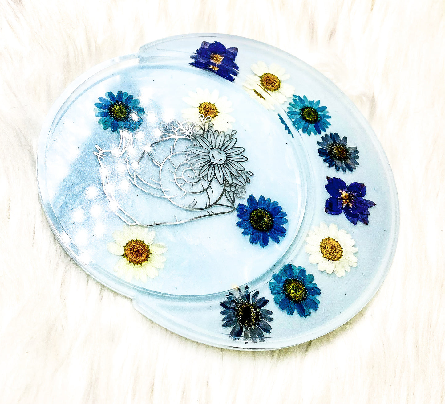 " A Snail's Life " Crescent Moon Jewelry Tray