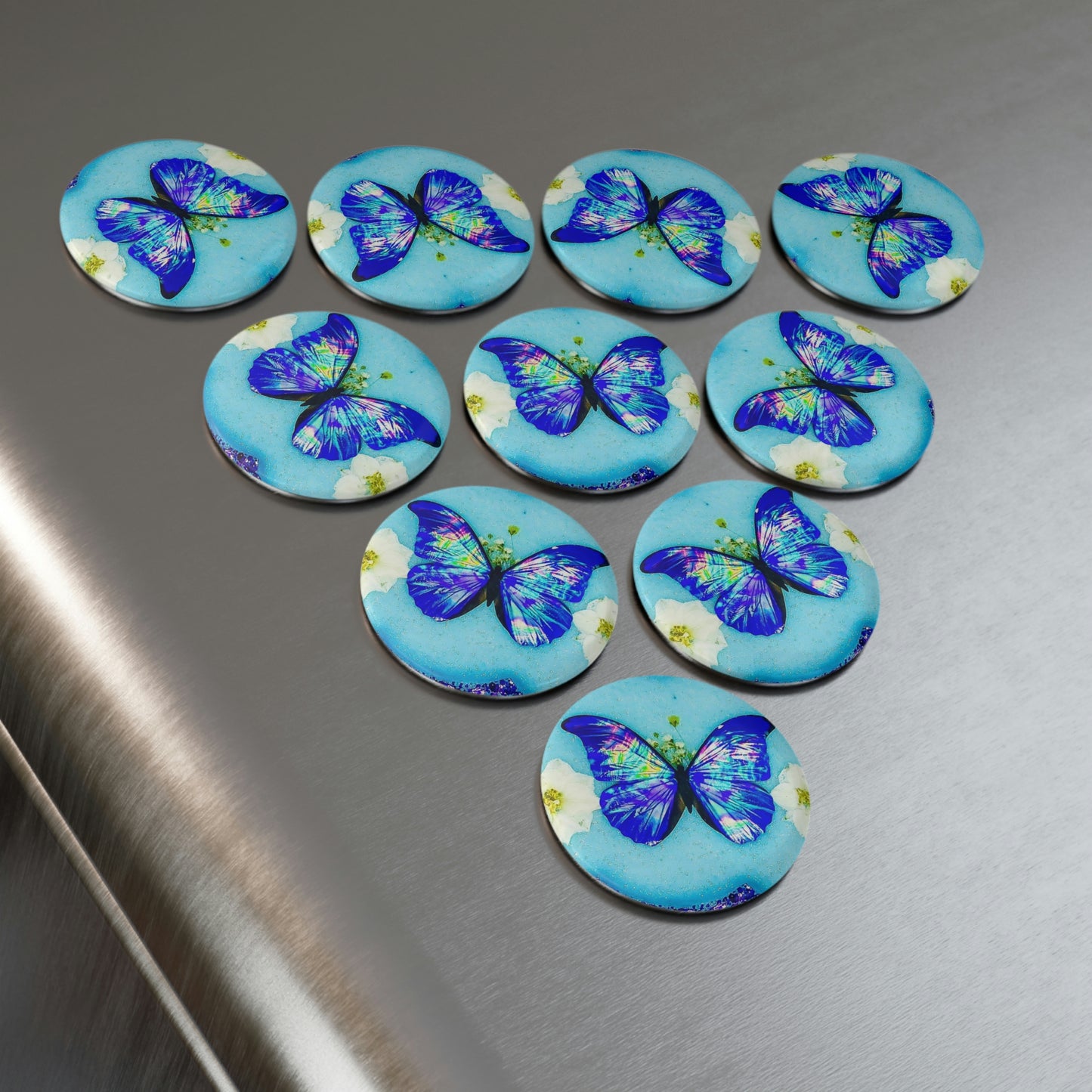 Holo Blue Morpho Magent