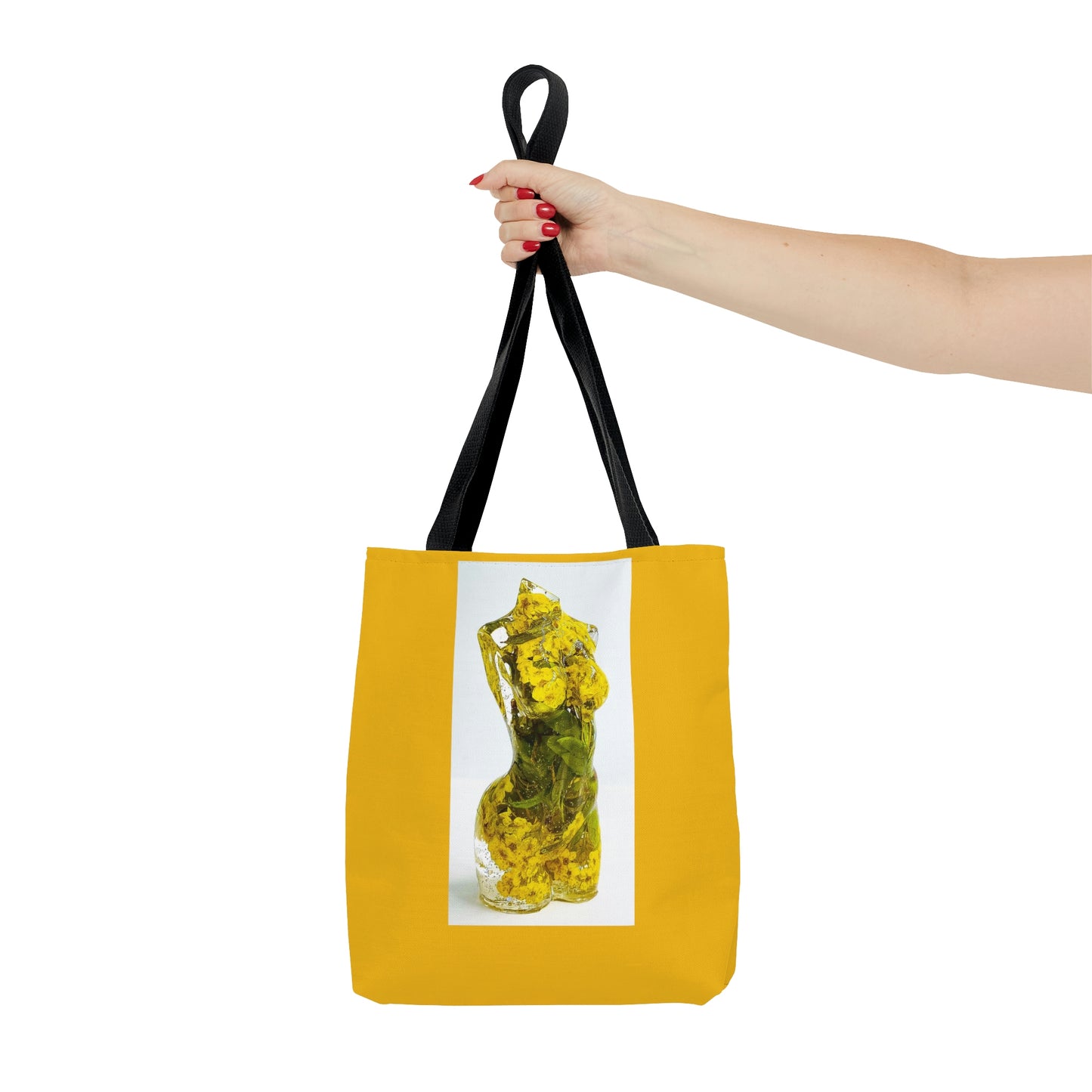Yellow Daffodil Goddess Tote Bag