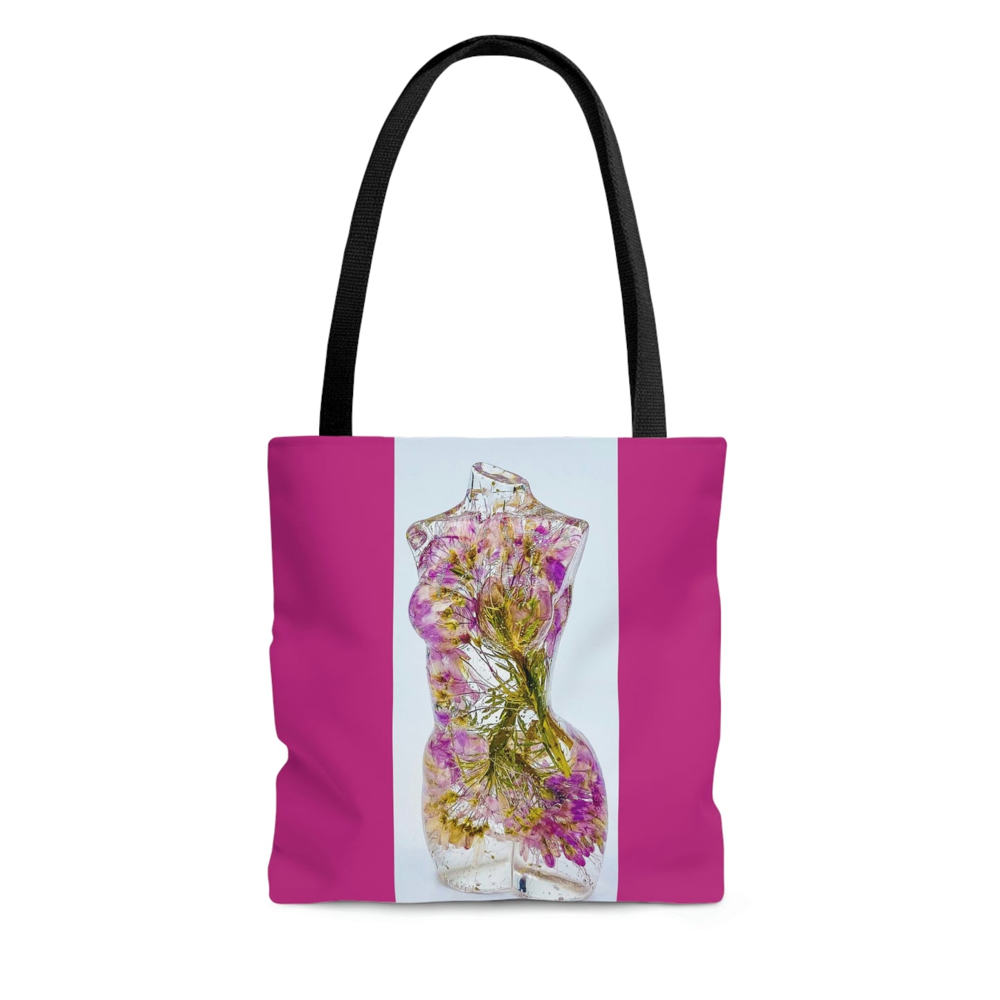 Purple Beesplant Goddess Tote Bag