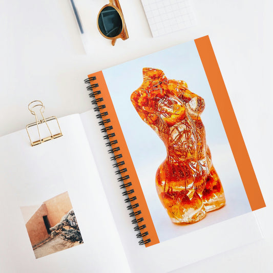 Orange Baby's Breath Spiral Notebook