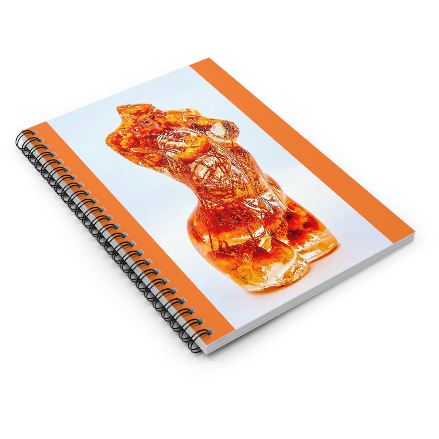 Orange Baby's Breath Spiral Notebook