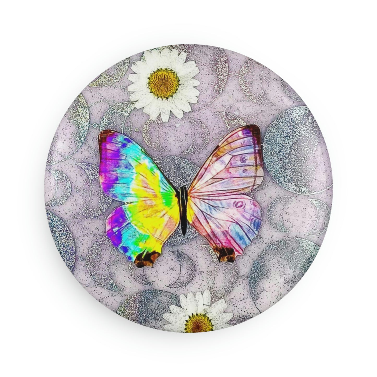 Holo Pink Morpho Galaxy Magnet