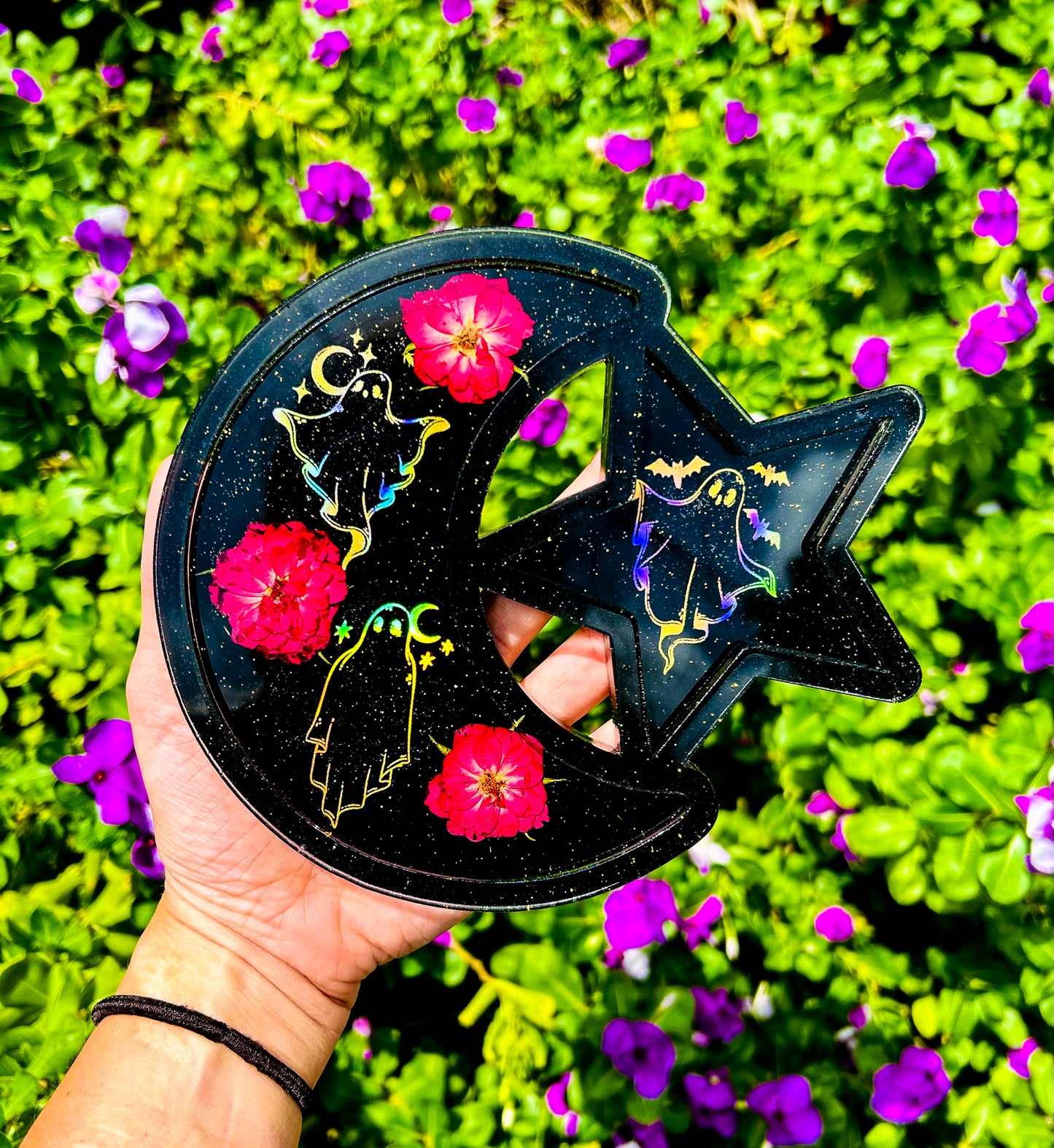 Ghosty Star and Moon Jewelry Tray