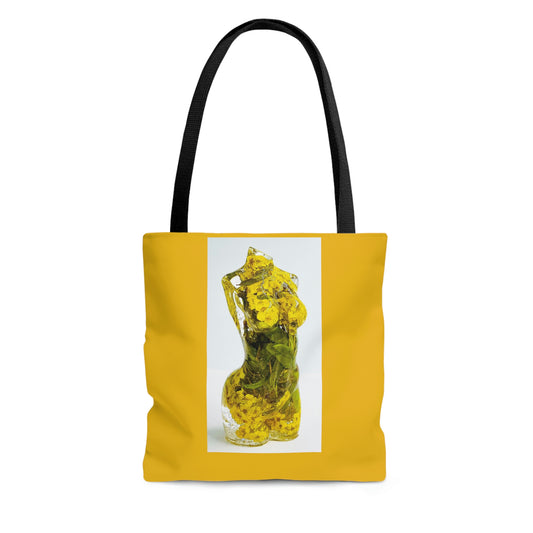 Yellow Daffodil Goddess Tote Bag