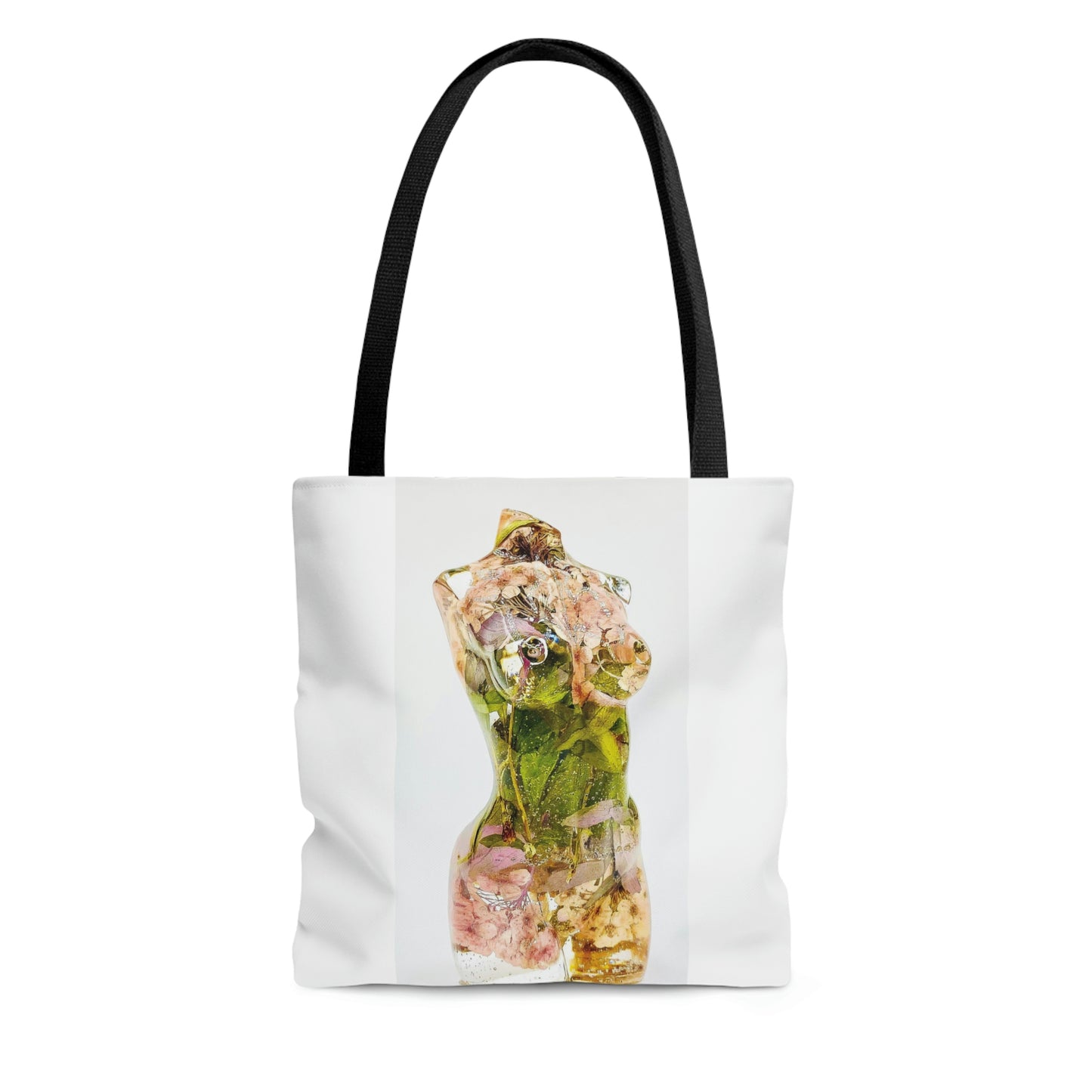 Pink Daffodil Goddess Tote Bag