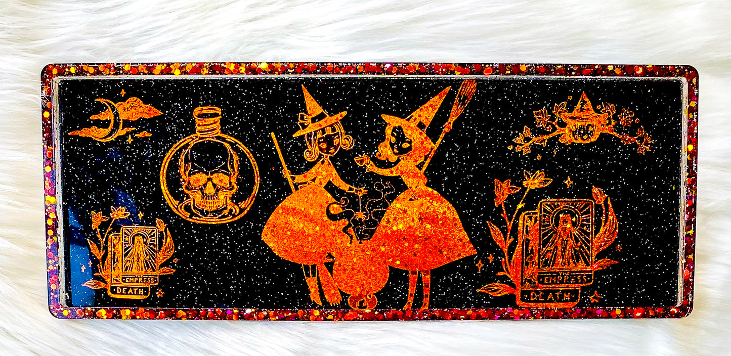 “ All Hallows’ Eve “ Witchy Rolling Tray