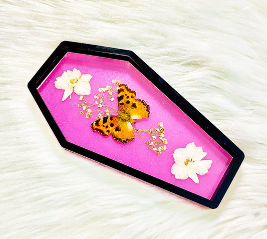 Tortoiseshell Butterfly Coffin Tray