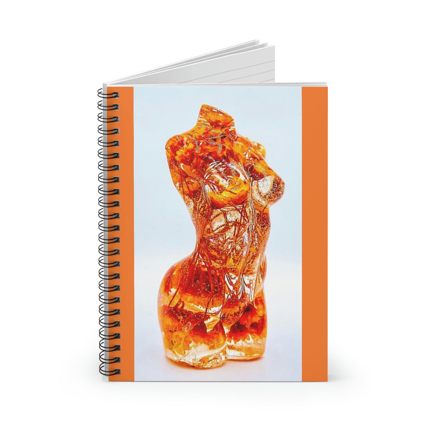 Orange Baby's Breath Spiral Notebook