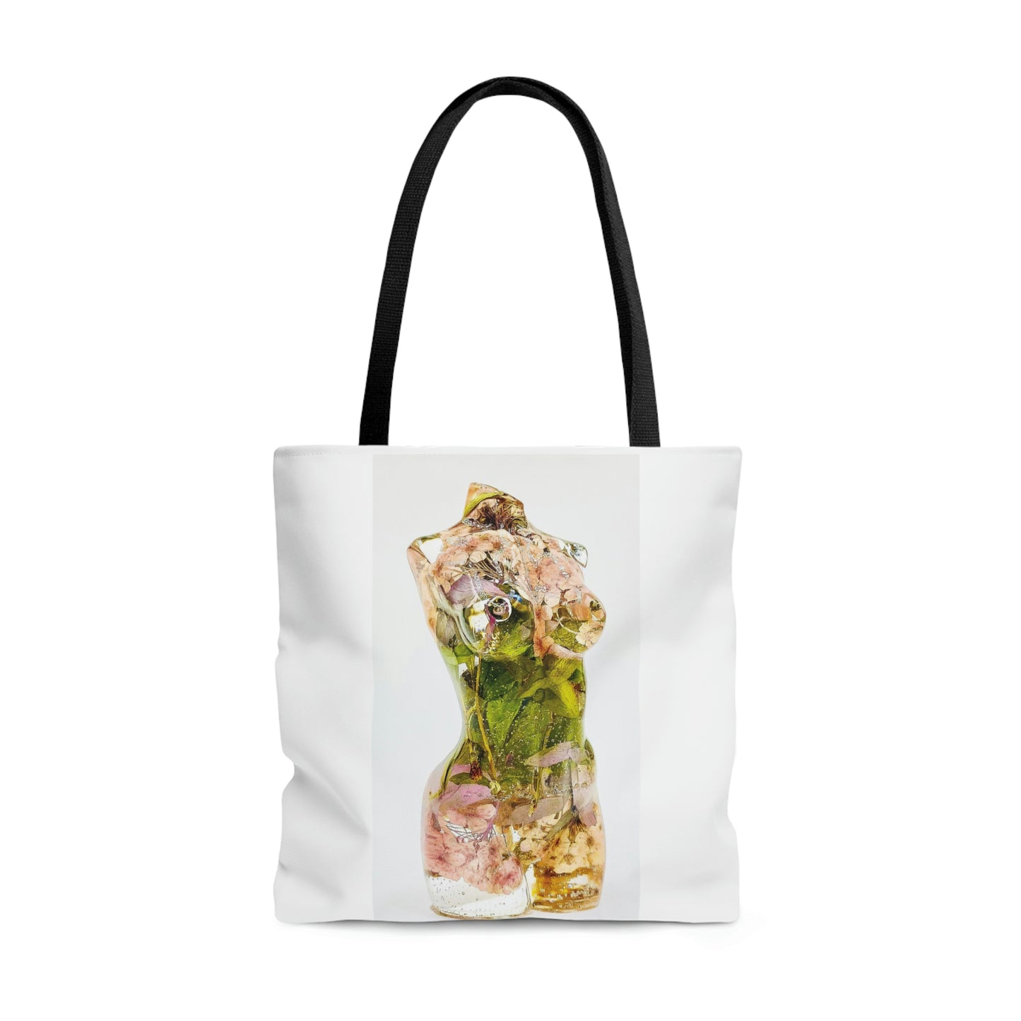 Pink Daffodil Goddess Tote Bag